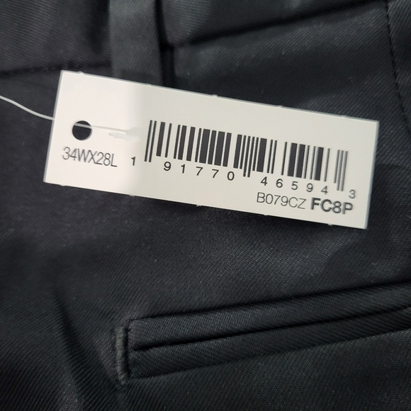 Amazon Essentials Men's Slim-Fit Black Chino Pant Size 34W28L - Picture 9 of 11